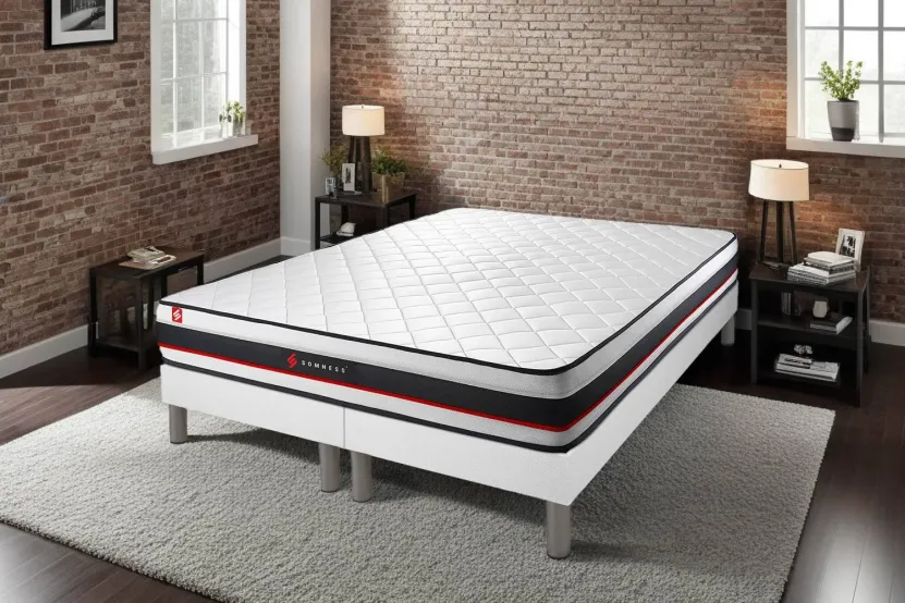 Ensemble Matelas Sommier 2x80x200 cm - Form