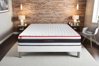 Matelas 160x200 cm Ressorts ensachés et Mémoire de forme - Energy