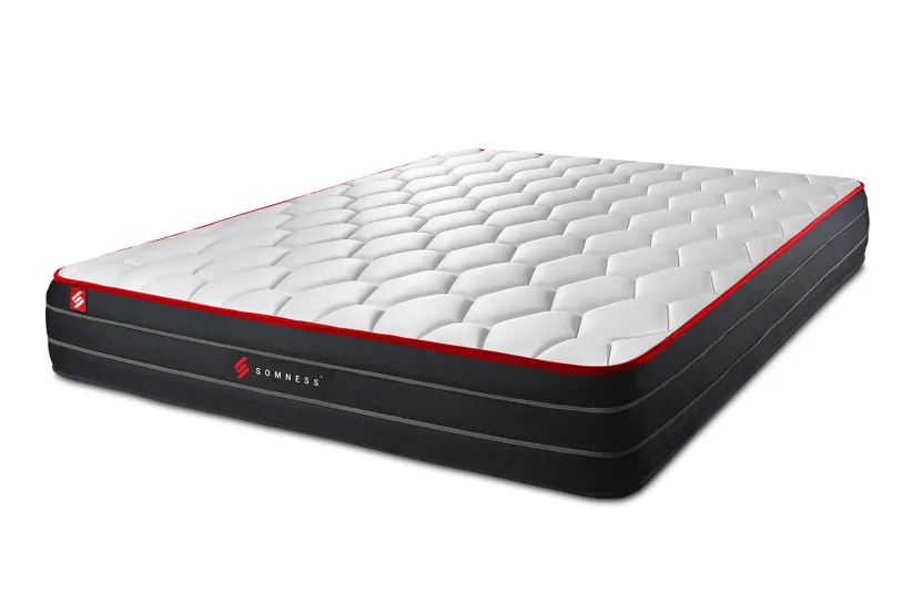 Matelas 200x200 cm Ressorts ensachés et Mémoire de forme - Boost