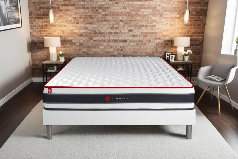 Matelas 180x200 cm Ressorts ensachés et Mémoire de forme - Energy